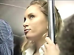 SexyBlonde Girl Abused at Bus
