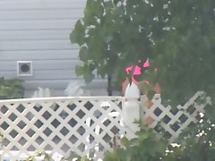 Spying on a Pink Bikini MILF 2 (nice horny ass)