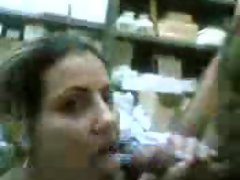 Arab Mature women suck in the shop