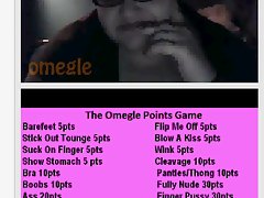 Very Fat girl play the omegle game
