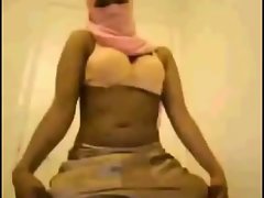Somali Hijab Girl Stripping