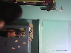Randy indian aunty caught nude while changing clothes
