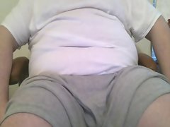 cumming for young lady on skype