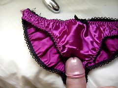 petite pinkish silky panties sent by friend