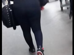 Butt voyeur 07 - Cute bbw with extremely large tits and gorgeous butt in leggings